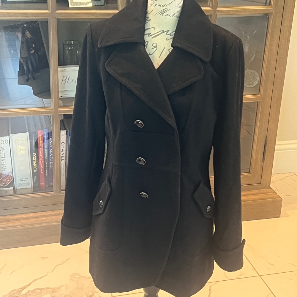 Elegant Black Women's Coat by Guess